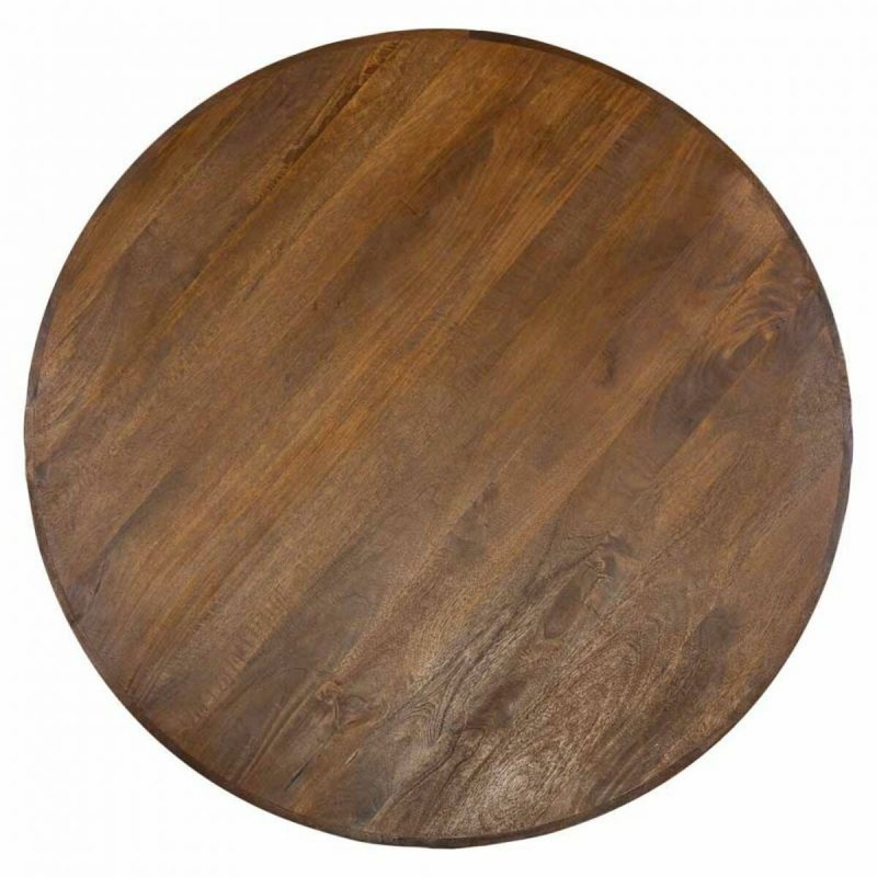 Table Alexandra House Living Marron 120 x 76 x 120 cm