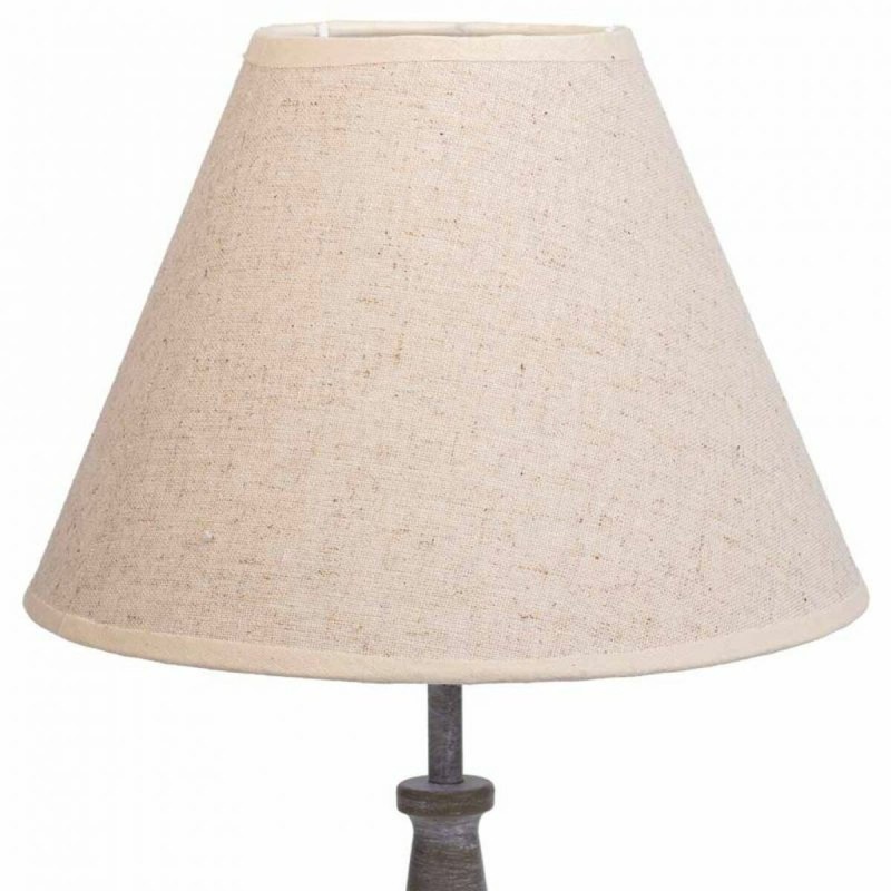 Lampe de bureau Alexandra House Living Blanc Gris Métal Tissu 220-240 V 23 x 49 x 23 cm