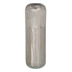 Vase 15 x 15 x 48 cm Argent Aluminium