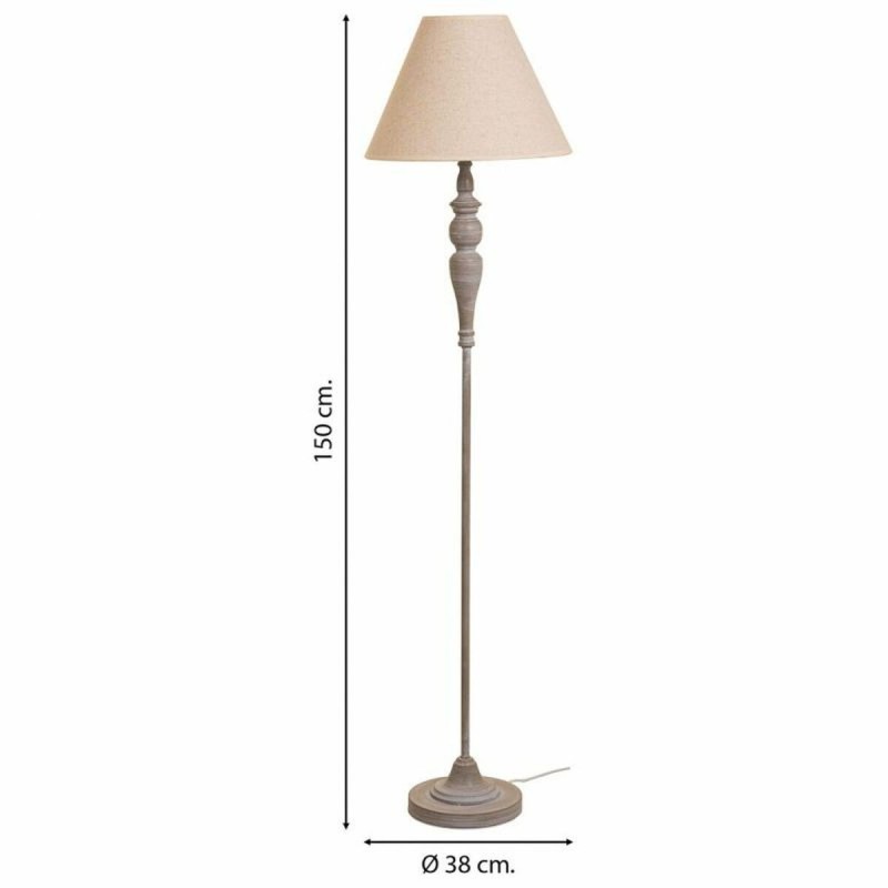 Lampadaire Alexandra House Living Blanc Gris 220-240 V 38 x 150 x 38 cm