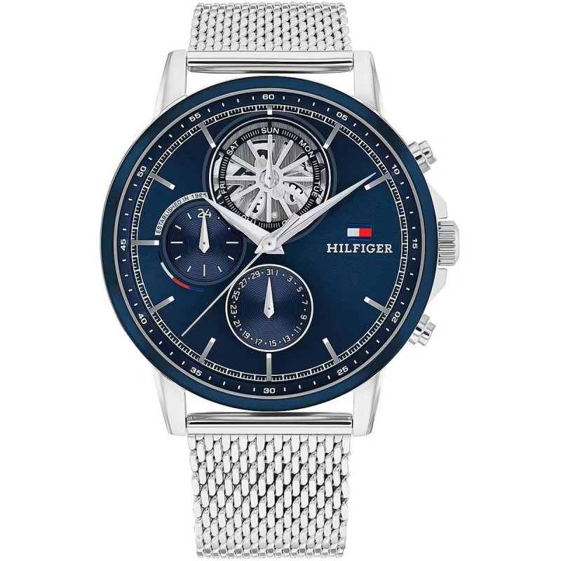 Montre Homme Tommy Hilfiger STEWART Argenté (Ø 44 mm)