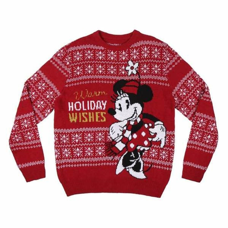 Pull femme Minnie Mouse Rouge