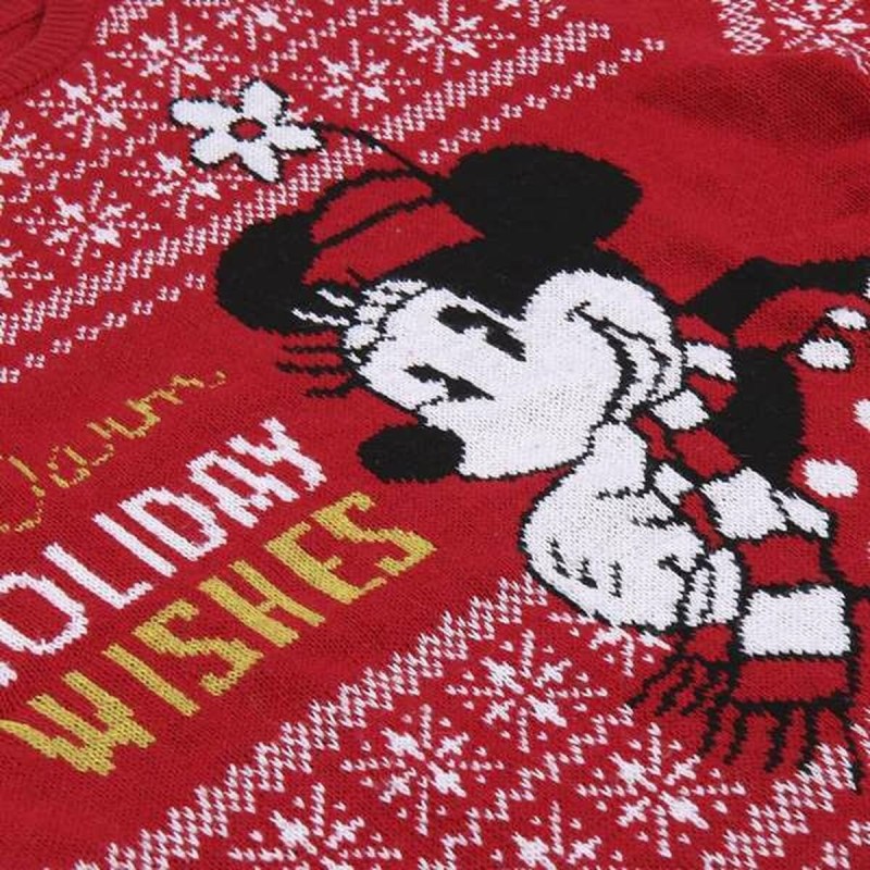 Pull femme Minnie Mouse Rouge