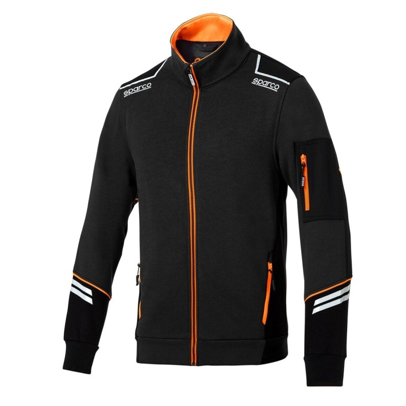 Veste de Sport pour Homme Sparco Noir Orange