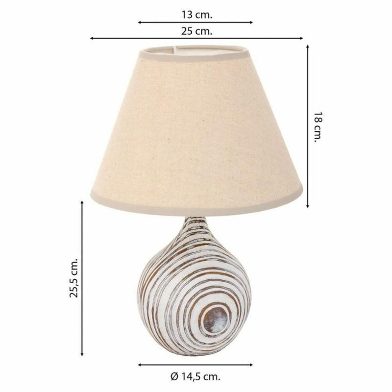 Lampe de bureau Alexandra House Living Blanc Polyrésine 220-240 V 14 x 25 x 14 cm