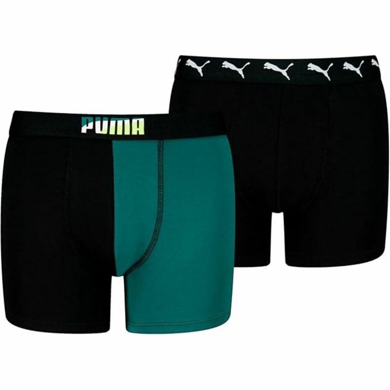 Boxer pour homme Puma Noir Vert