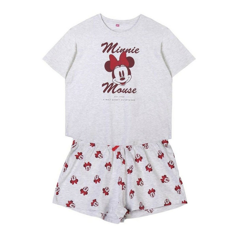 Pyjama Minnie Mouse Gris Femme