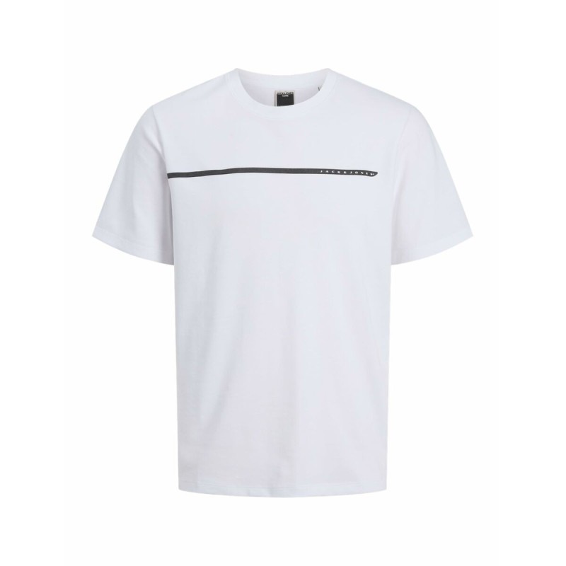 T-shirt à manches courtes homme Jack & Jones JCOFUSION FULL BRANDING 12273120 Blanc