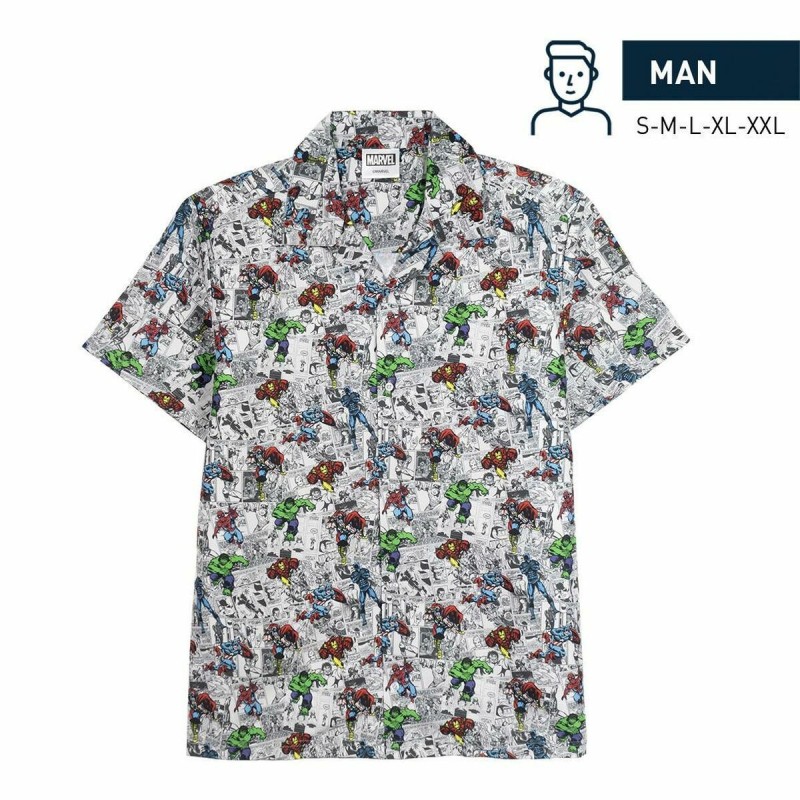 Chemise Marvel Gris clair (Adultes)