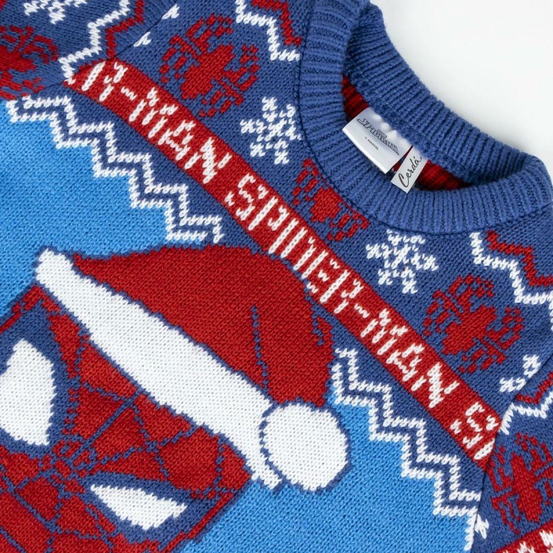 Pull unisex Spider-Man Bleu