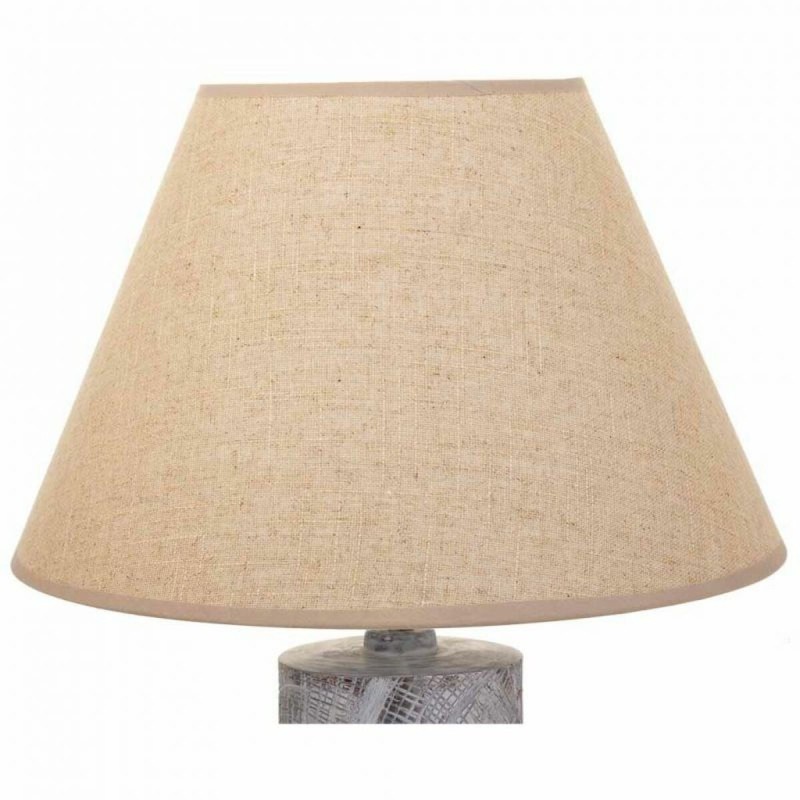 Lampe de bureau Alexandra House Living Argent Polyrésine 220-240 V 14 x 51 x 14 cm