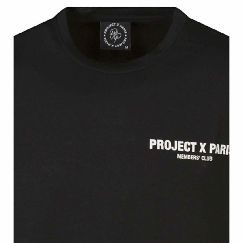 T-shirt à manches courtes homme Project X Paris 2410124 Noir