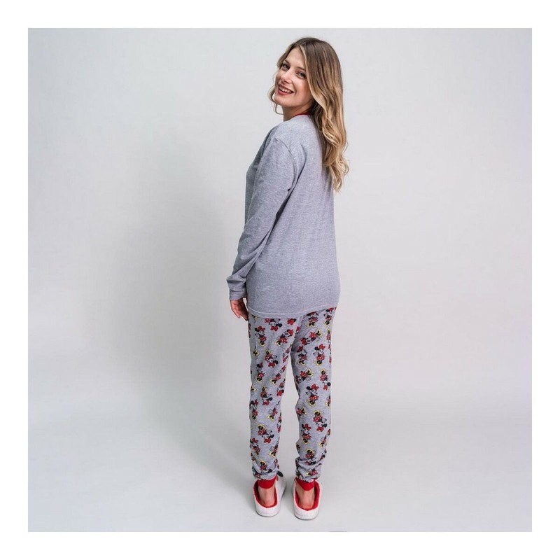 Pyjama Minnie Mouse Gris Femme