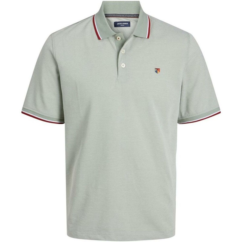 Polo à manches courtes homme Jack & Jones JPRBLUWIN POLO SS NOOS 12169064 Vert