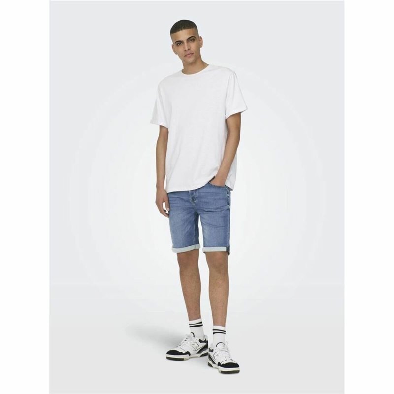 Shorts en Jean pour Homme Only & Sons Onsply 8584 Blue Denim Bleu