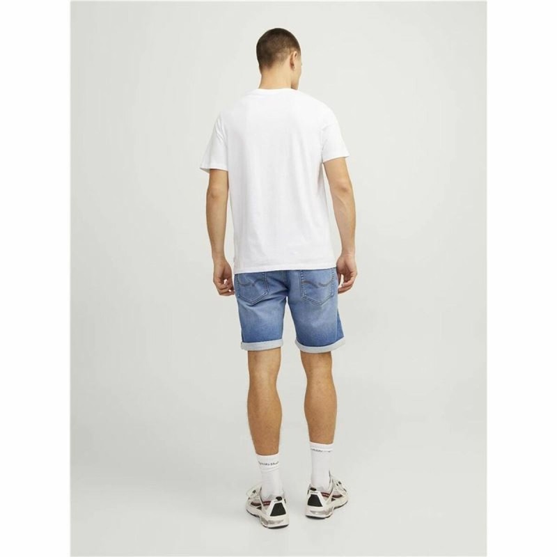 Pantalon court Jack & Jones Rick Con Ge 709 I.k Bleu Cow-boy