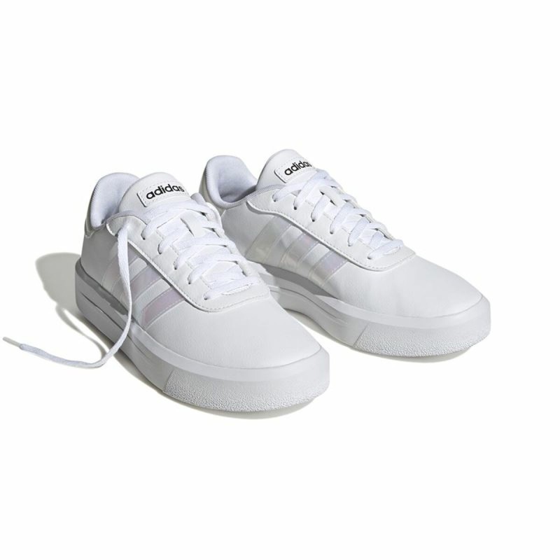 Chaussures de sport pour femme Adidas Court Platform Blanc