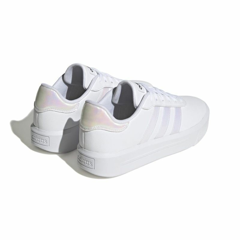 Chaussures de sport pour femme Adidas Court Platform Blanc