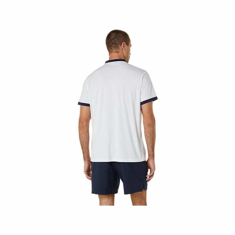 Polo à manches courtes homme Asics Court Blanc