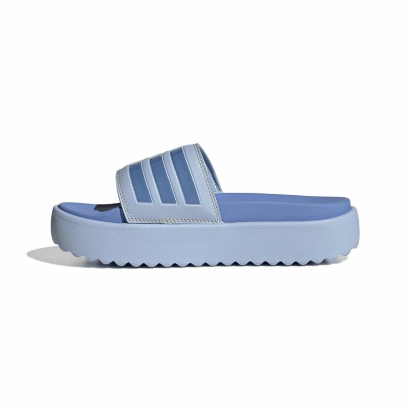 Tongs de Piscine Adidas Adilette Platform Bleu