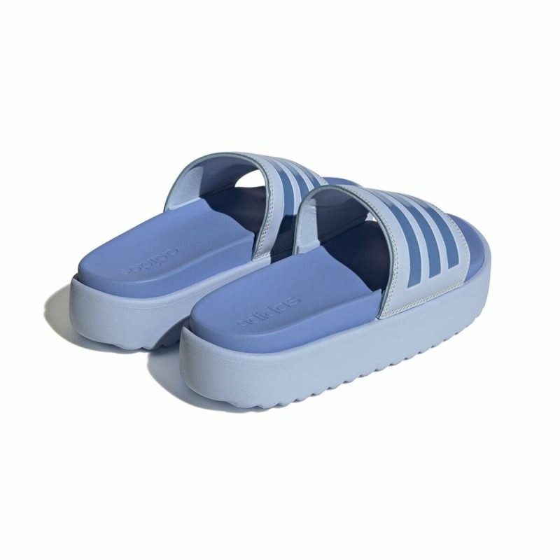 Tongs de Piscine Adidas Adilette Platform Bleu