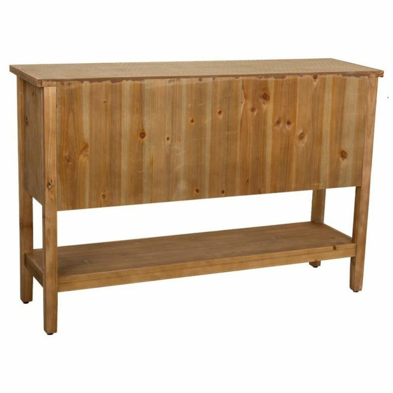 Meuble d'Entrée avec Tiroirs Alexandra House Living Marron Bois d'épicéa Bois MDF 35 x 81 x 122 cm