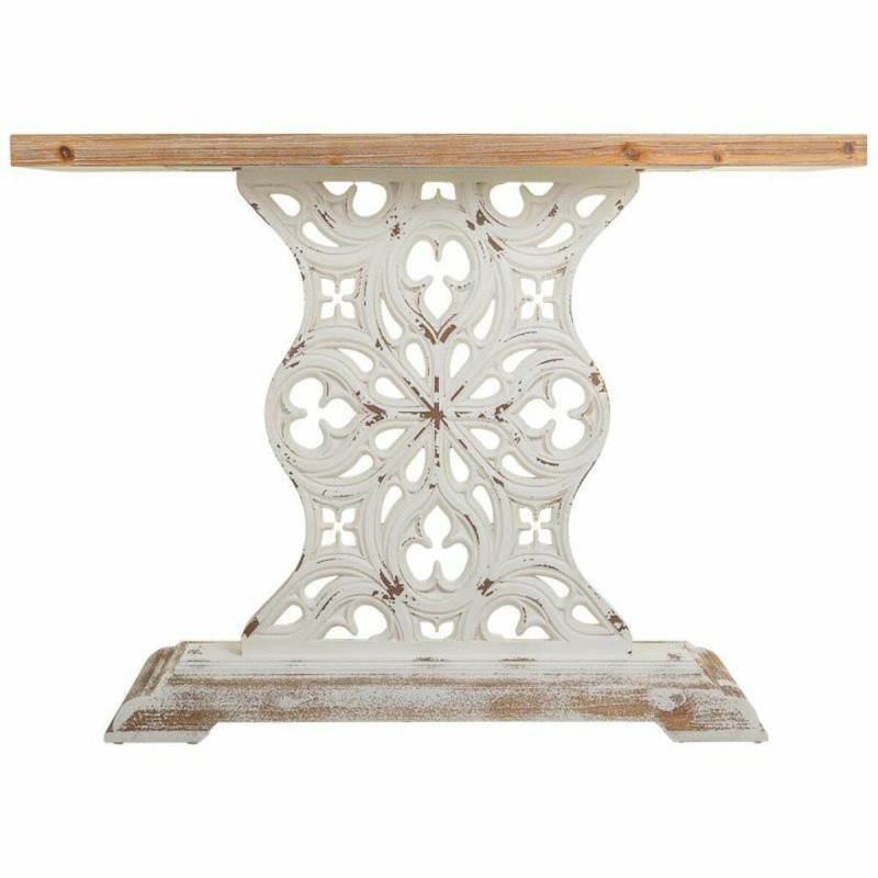 Meuble d'Entrée Alexandra House Living Blanc Bois d'épicéa Bois MDF 36 x 92 x 120 cm