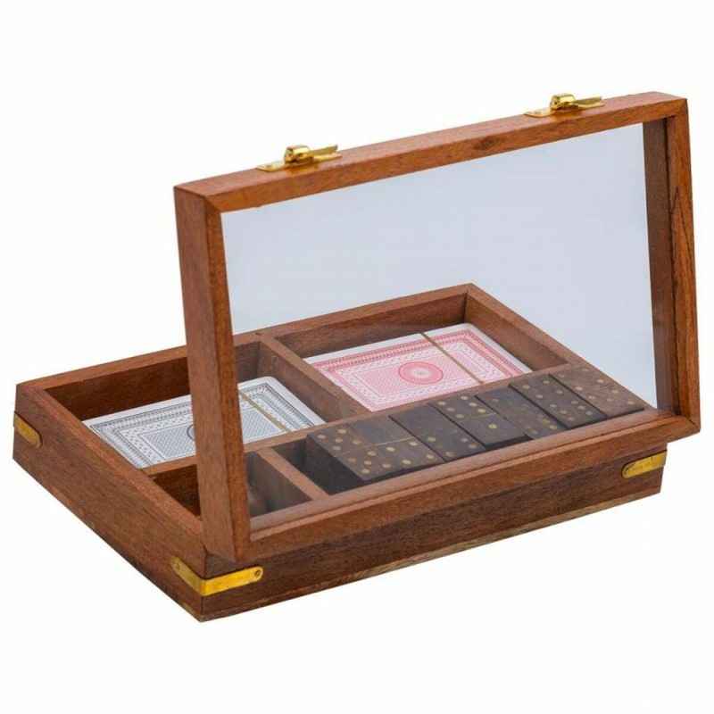 Set de jeux traditionnels Alexandra House Living Marron 12 x 5 x 15 cm 3-en-1