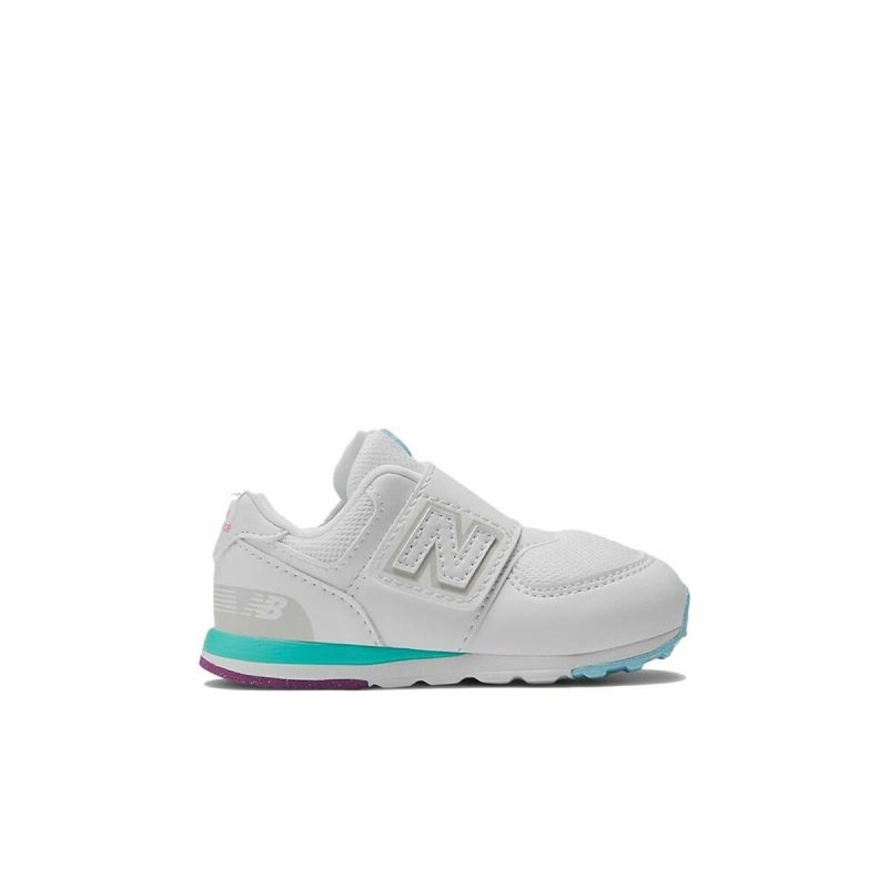 Chaussures de Sport pour Enfants New Balance 574 NEW-B HOOK LOOP Blanc