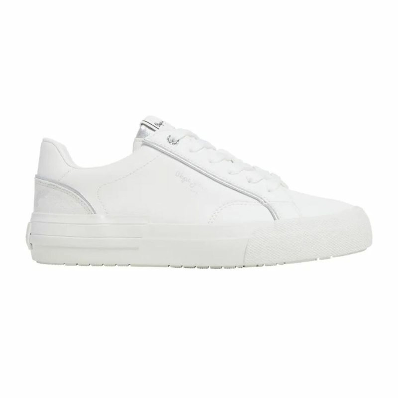 Baskets Casual pour Femme Pepe Jeans Allen Twin Blanc