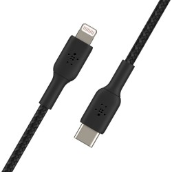 Câble USB-C vers Lightning Belkin CAA004BT2MBK 2 m Noir