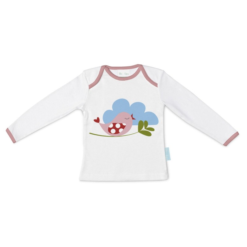 T-shirt à Manches Longues Enfant HappyFriday Mr Fox Little Birds Multicouleur 18-24 meses