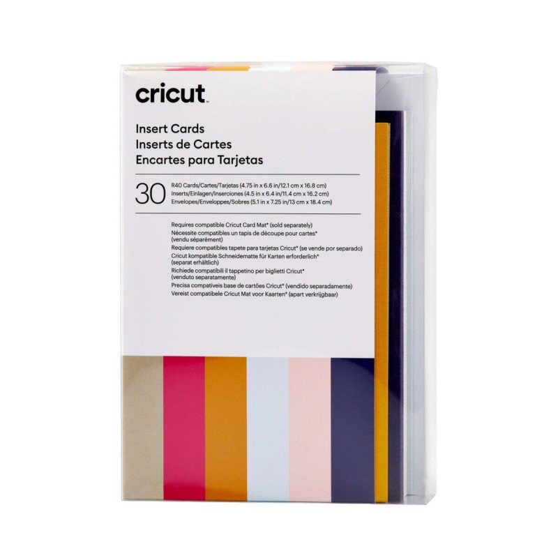 Cartes d'insertion pour plotter à découper Cricut R40 (30 Unités)