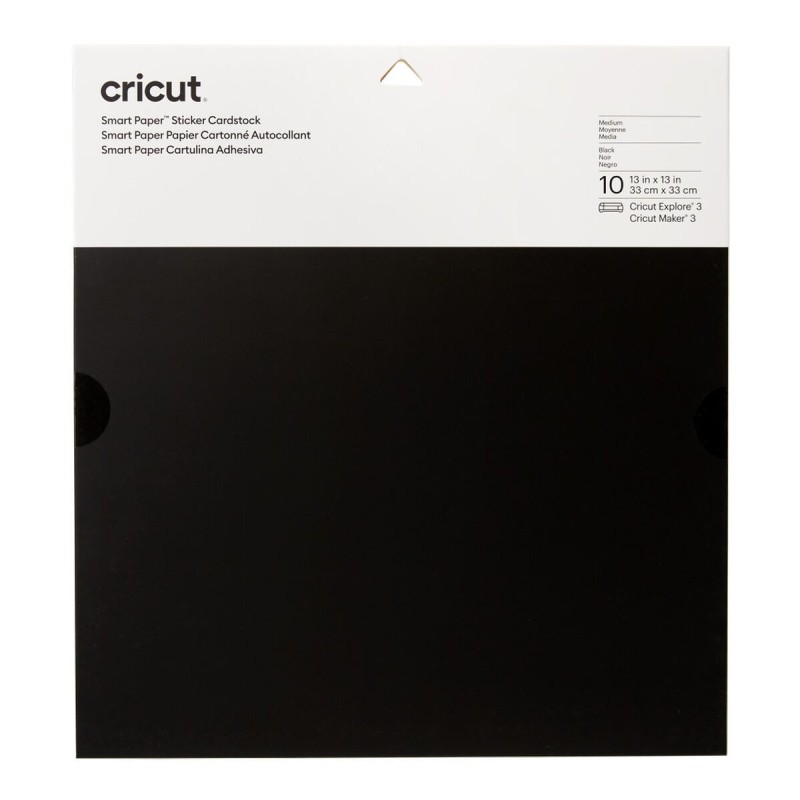 Carton autocollant pour plotter de découpe Cricut Smrt Noir