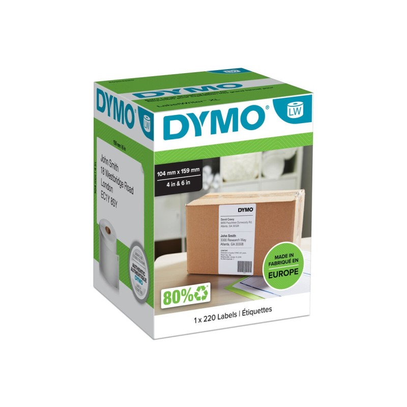 Rouleau d'Étiquettes Dymo S0904980 Blanc Noir/Blanc