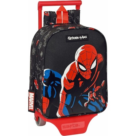 Cartable à roulettes Safta Spiderman Hero Noir 22 x 27 x 10 cm