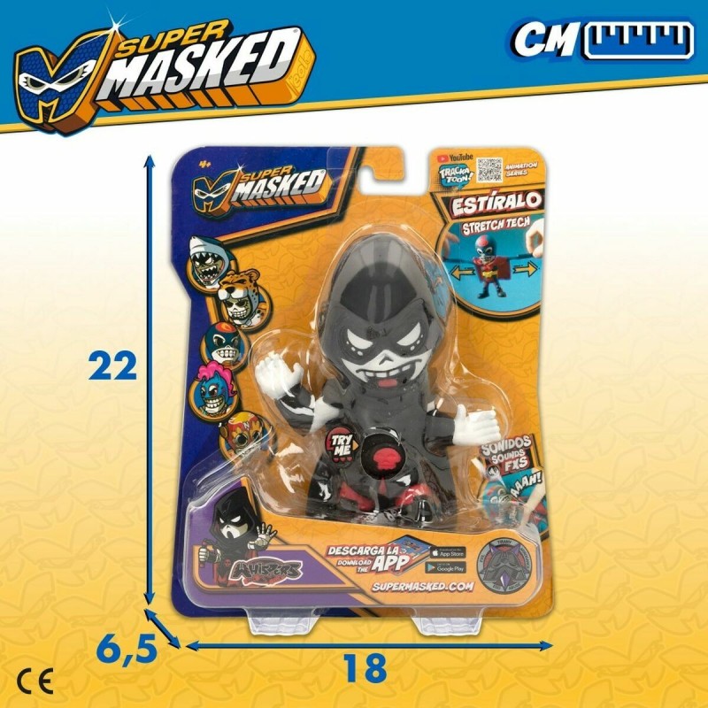 Figurine d’action Eolo Super Masked Whisper Élastique 12 Unités