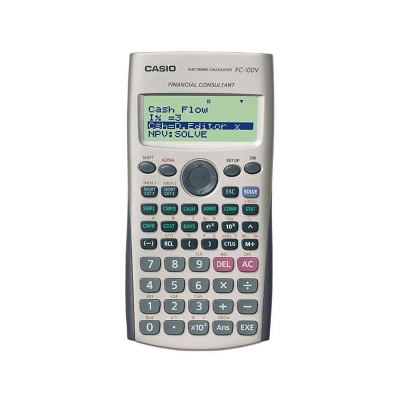 Calculatrice scientifique Casio FC-100V Noir Gris