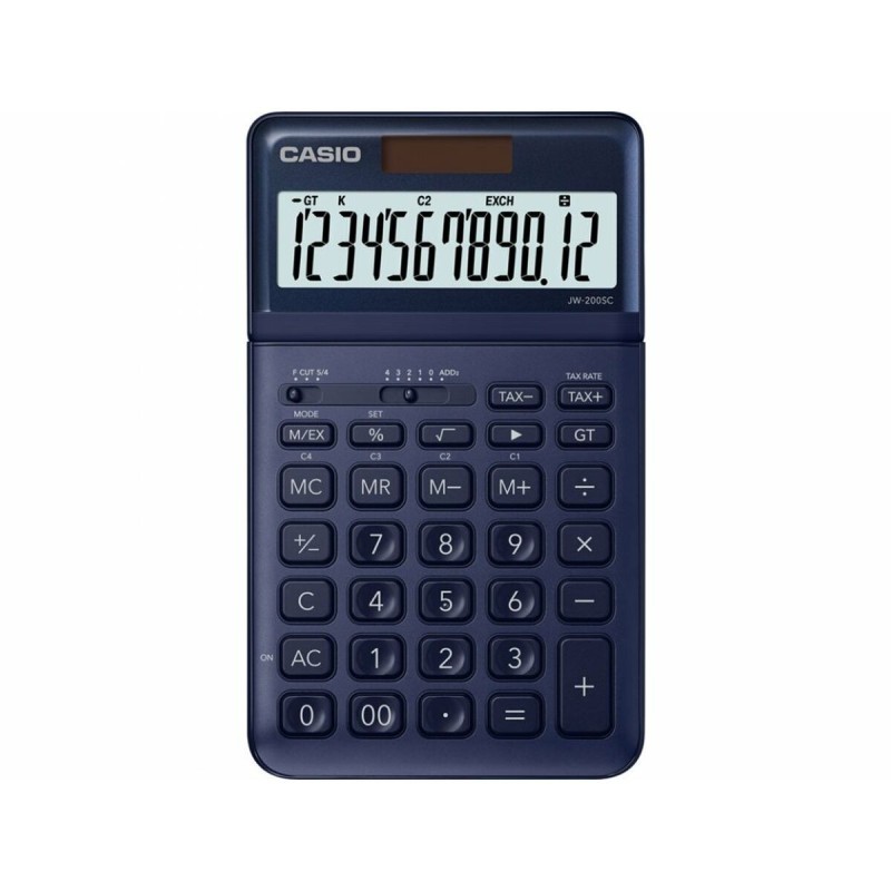 Calculatrice Casio JW-200SC-NY Bleu Plastique