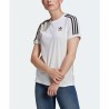 T-shirt à manches courtes femme Adidas 3 stripes Blanc