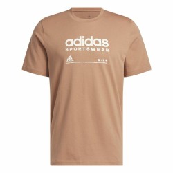 T-shirt à manches courtes homme Adidas Lounge Marron