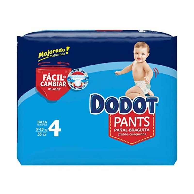 Couches jetables Dodot Dodot Pants 9-15 kg 33 Unités