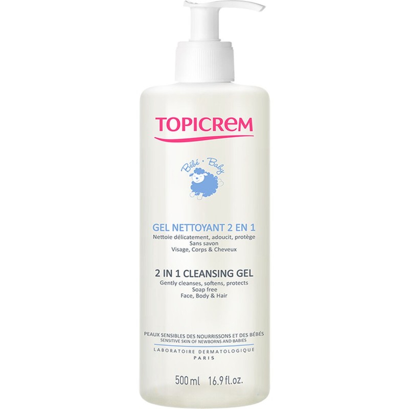 Gel de douche Topicrem Baby 2 en 1 500 ml