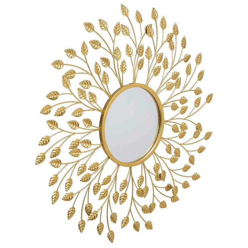 Miroir mural Alexandra House Living Doré 2 x 79 x 79 cm Cercle