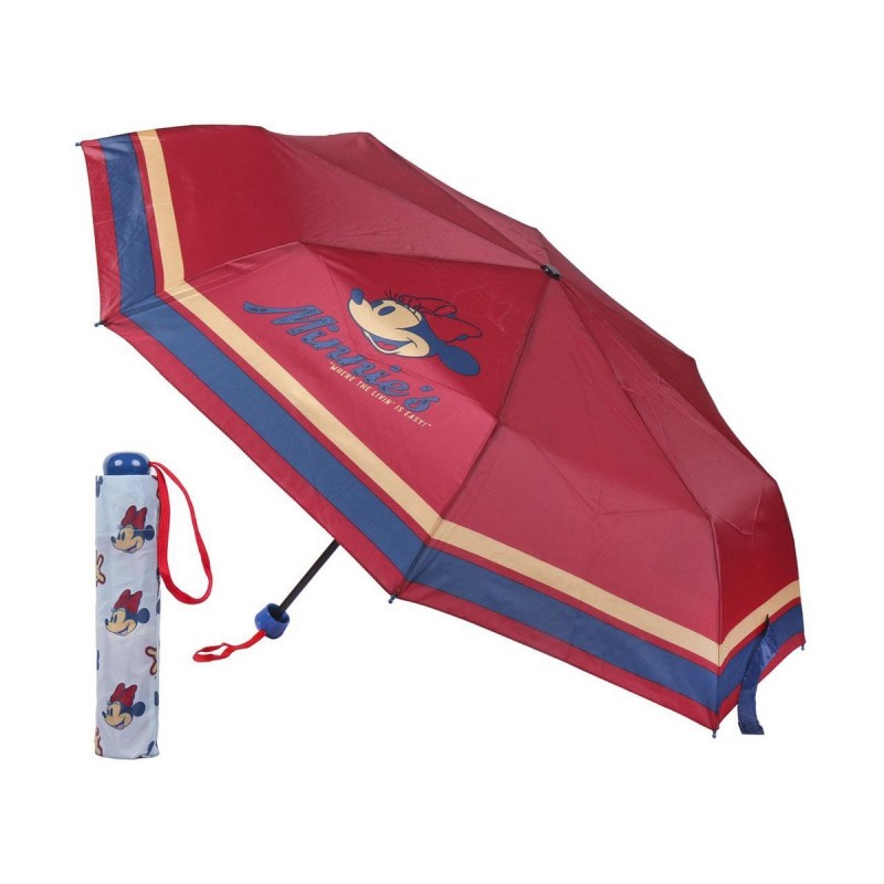 Parapluie pliable Minnie Mouse Rouge 53 cm (Ø 97 cm)