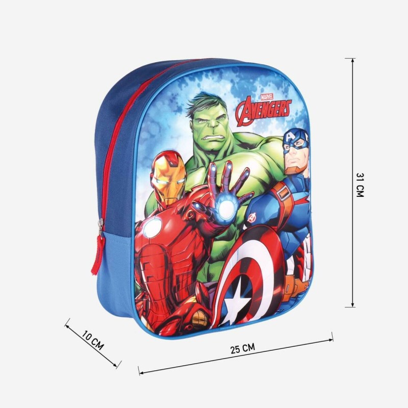 Cartable The Avengers Bleu (25 x 31 x 10 cm)