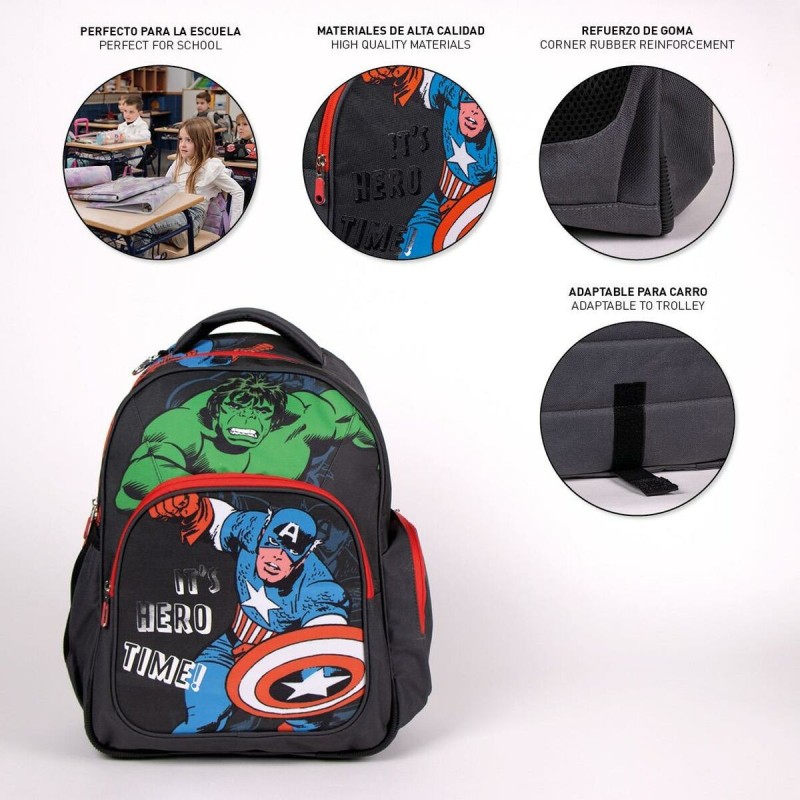 Cartable The Avengers Noir 32 x 15 x 42 cm