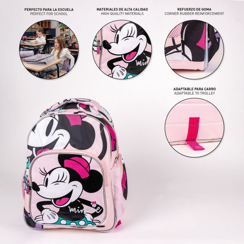 Cartable Minnie Mouse Rose 32 x 15 x 42 cm