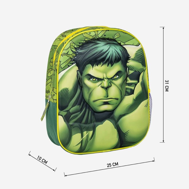 Cartable The Avengers Vert 25 x 31 x 10 cm