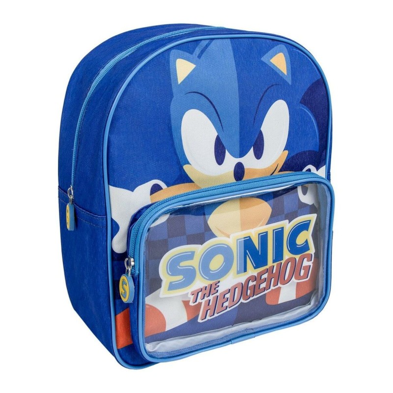 Cartable Sonic Bleu 25 x 3 x 12 cm